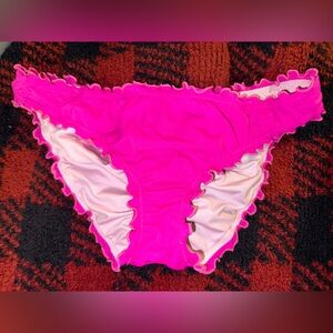 Victoria’s Secret ruched bikini bottoms large